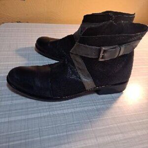 Naot leather zip booties